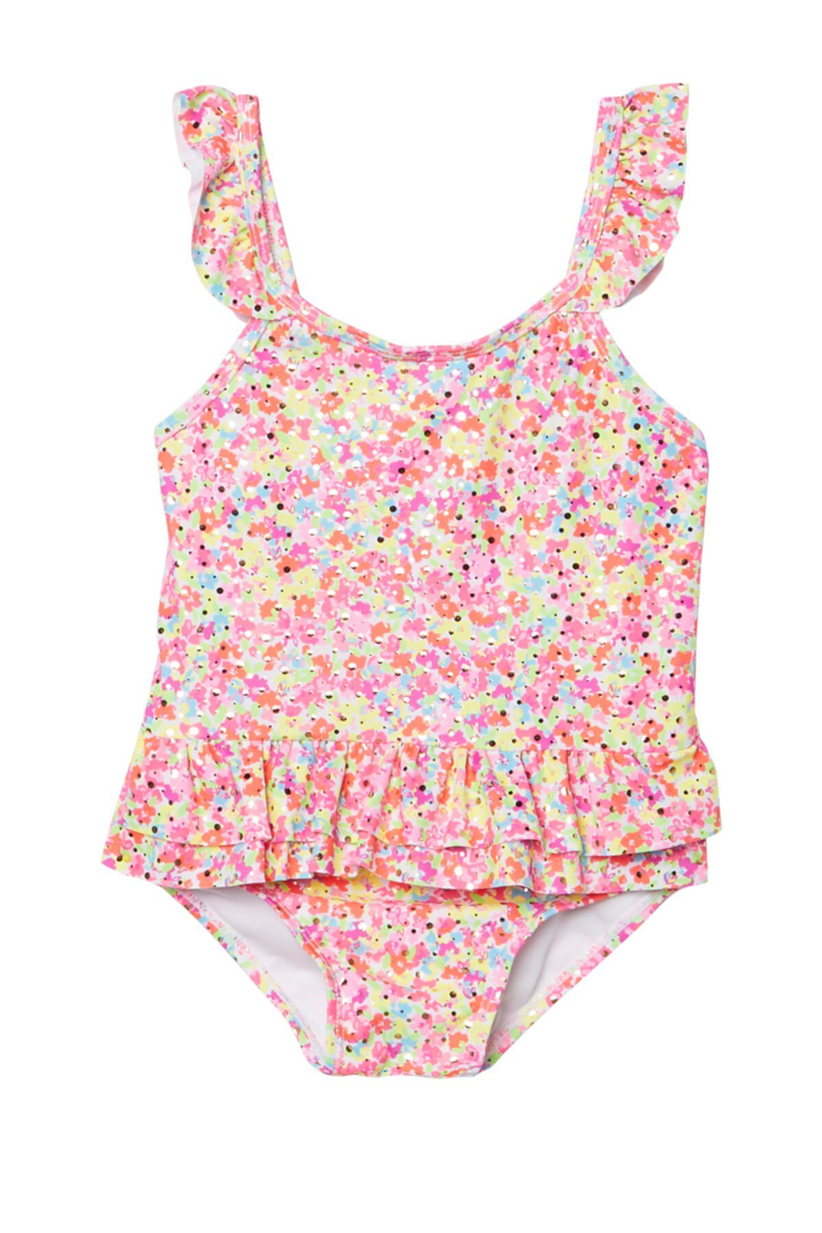 Spring Ditsy One Piece Swimsuit (Toddler Girls) Sol Swim