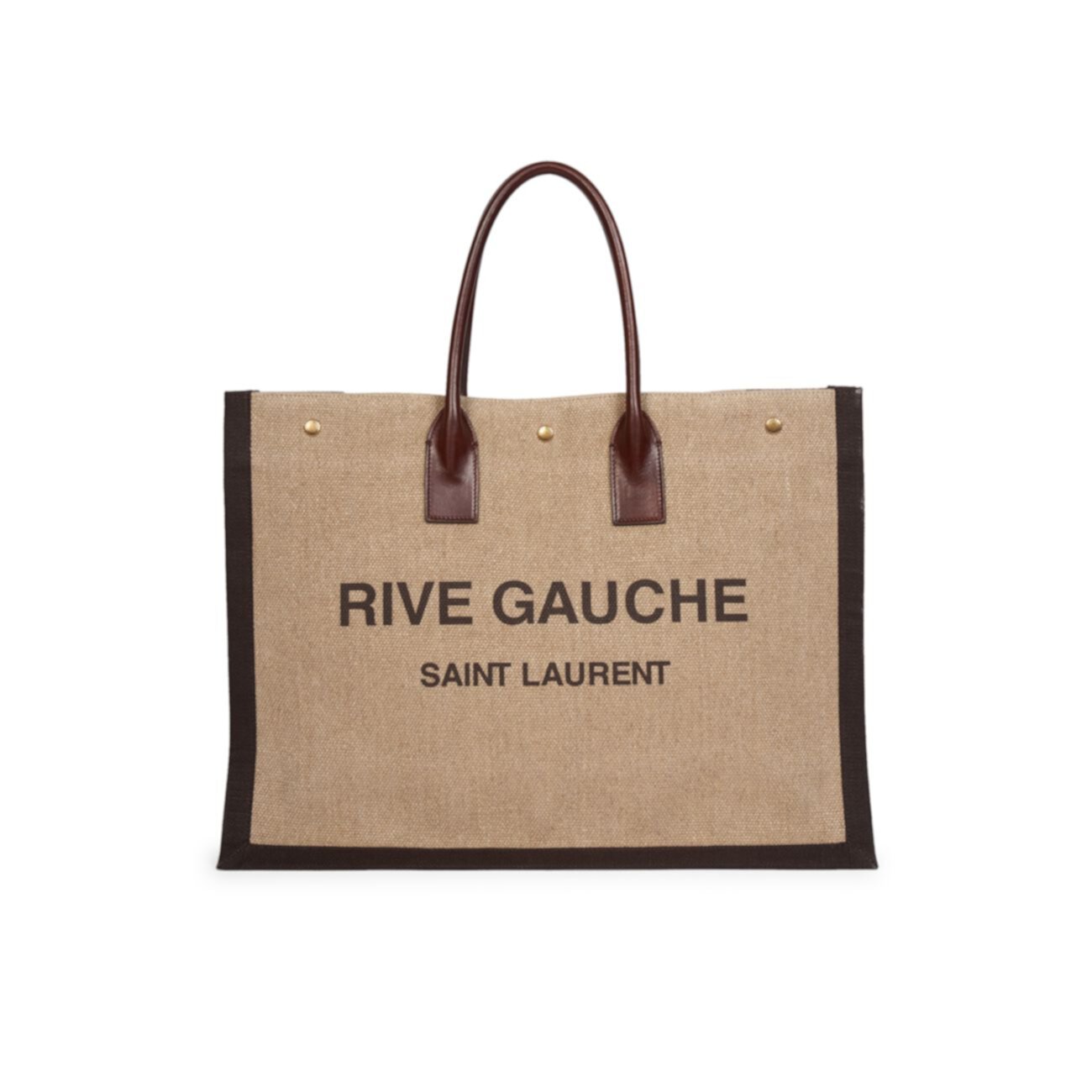 Льняная сумка с короткими ручками Rive Gauche Saint Laurent