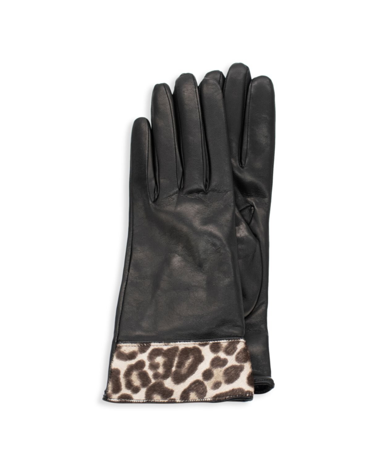 Шерсть теленка леопарда & amp; Кожаные перчатки Portolano