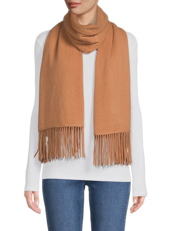 Длинный шарф Portolano Fringed Cashmere Portolano