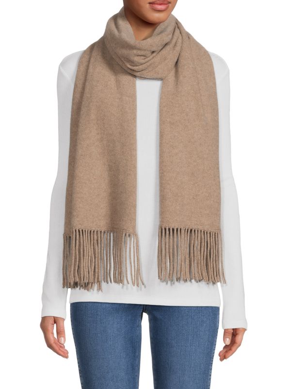 Длинный шарф Portolano Fringed Cashmere Portolano