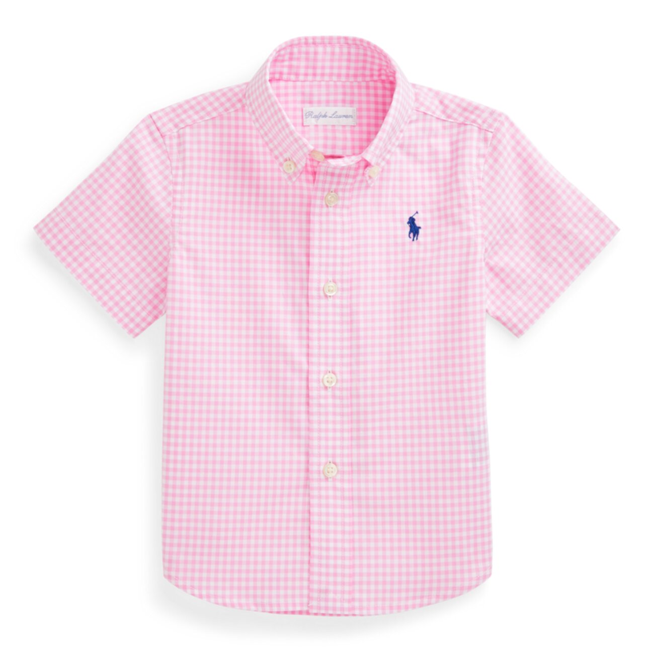Рубашка из хлопкового поплина в мелкую клетку Ralph Lauren