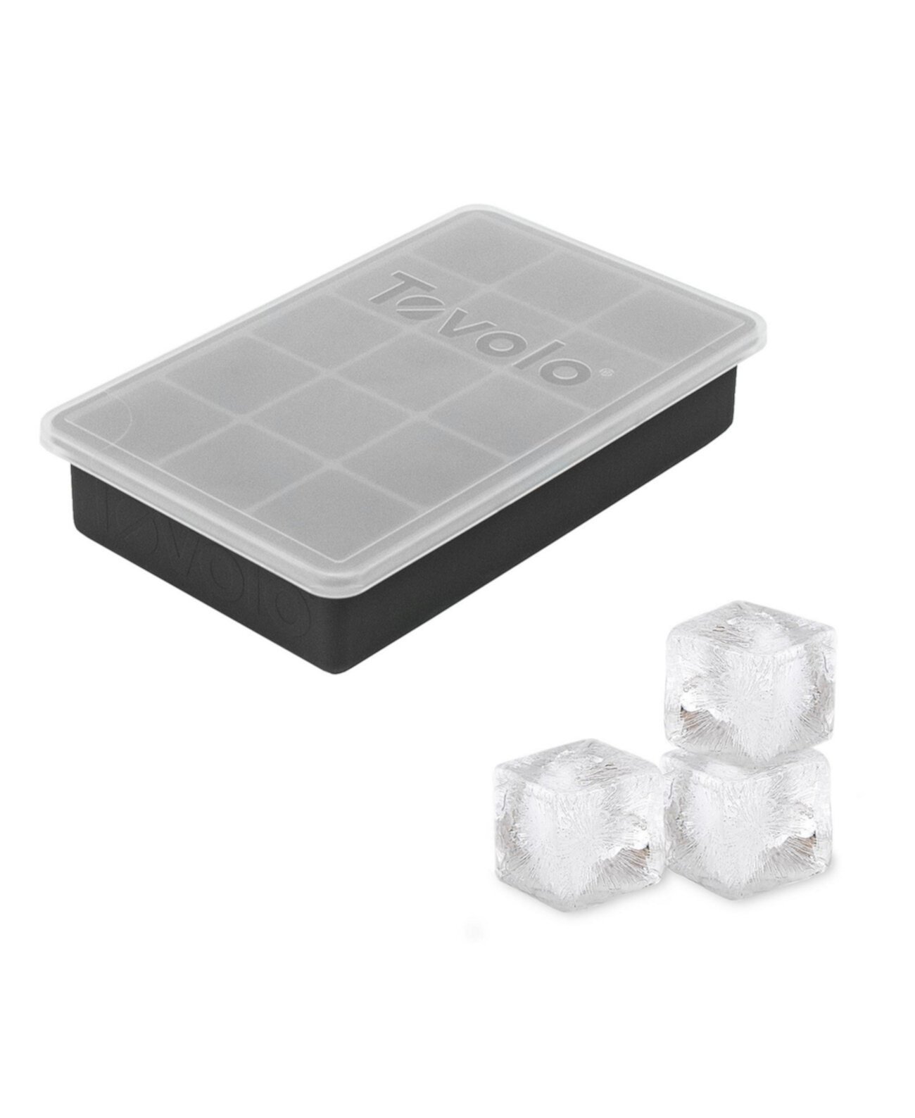 Силиконовый лоток для льда Perfect Cube с крышкой Tovolo