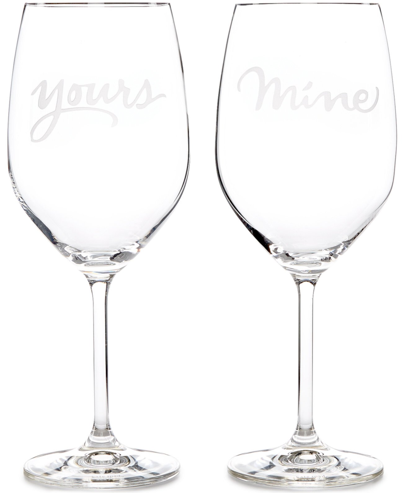 Два бокала для вина Yours & Mine, набор из 2 шт. Kate Spade New York