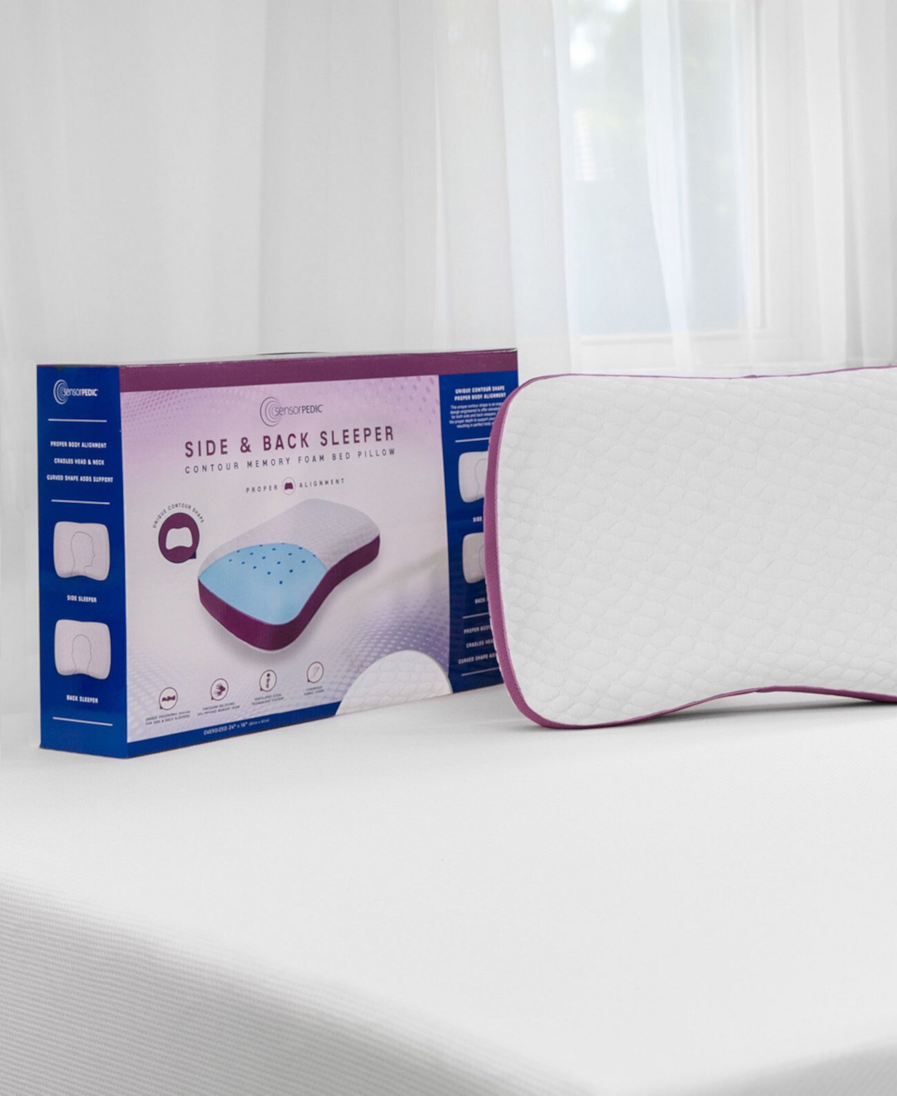 Боковая и задняя подушка для кровати Contour Bed SensorPEDIC