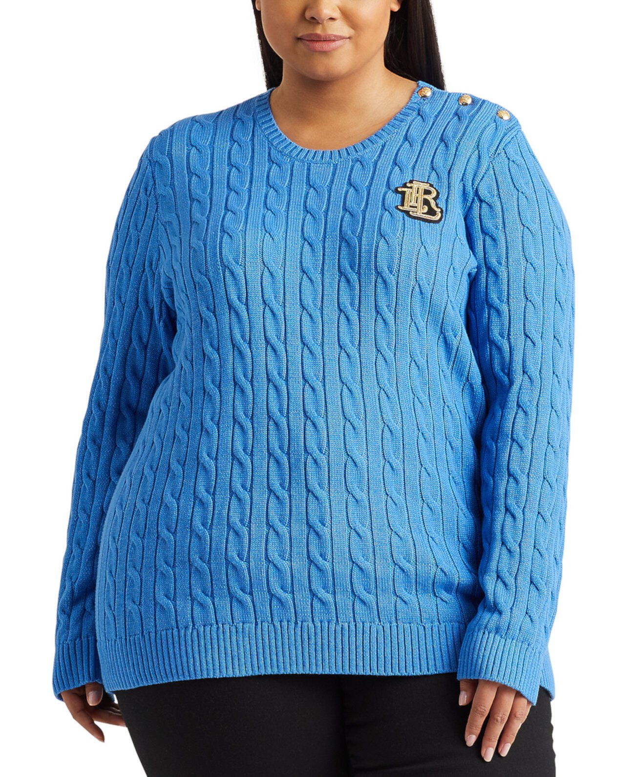Вязаный свитер больших размеров Ralph Lauren