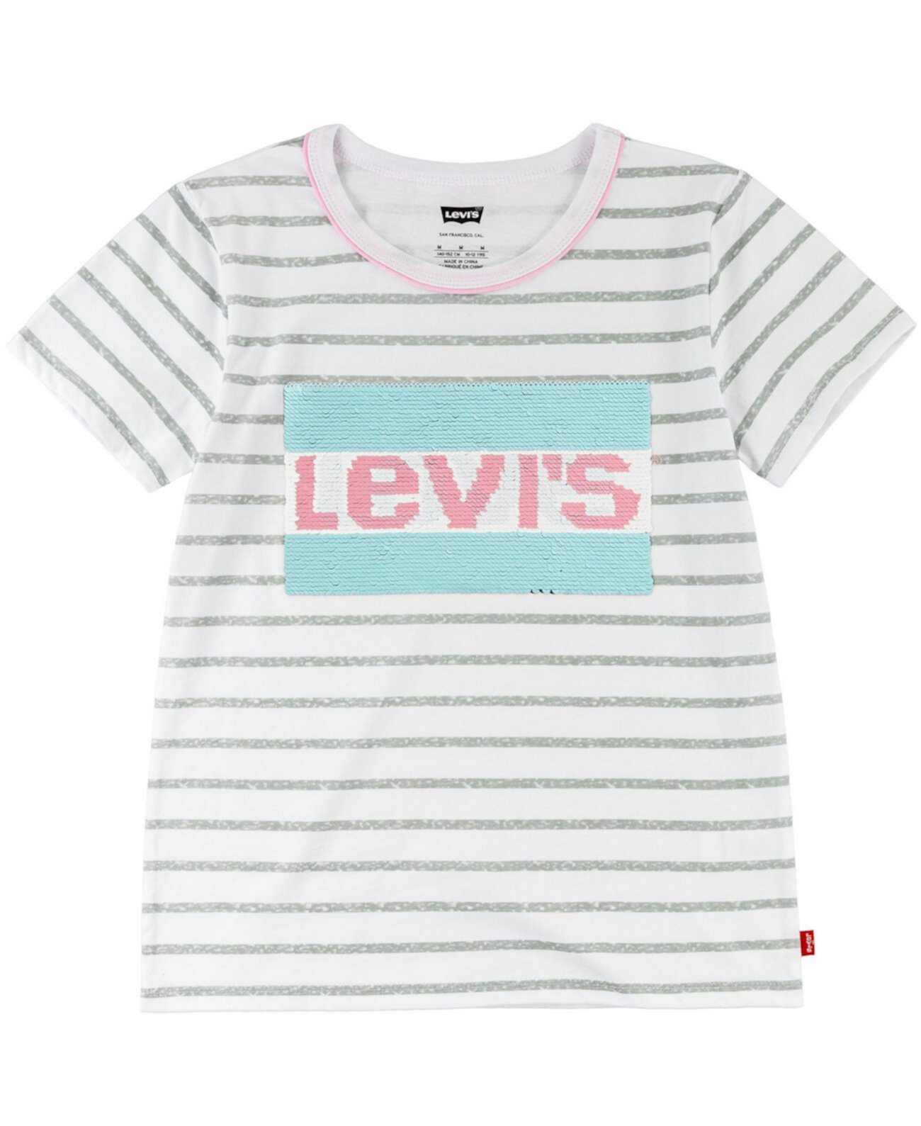 Футболка с логотипом и пайетками Big Girls Sportswear Levi's®