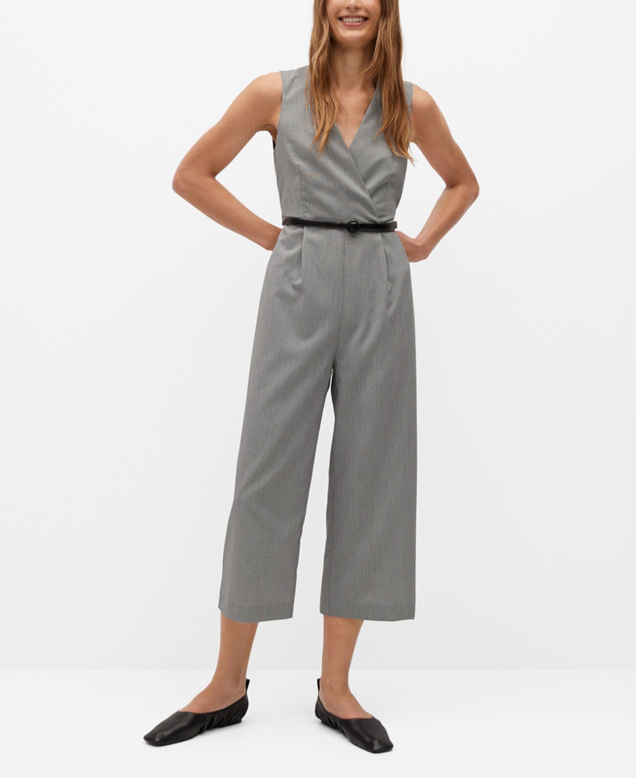 Маркетплейс Usmall.ru: заказать Women&#x27;s Belt Wrap Jumpsuit <b>MANGO</b>, ...