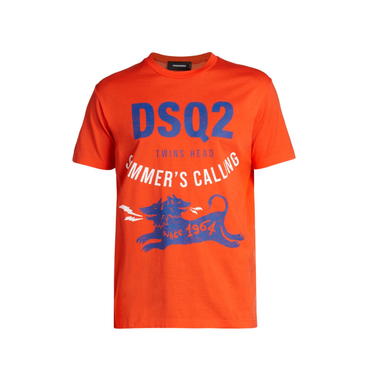 Летняя футболка с графическим принтом и логотипом DSQUARED2