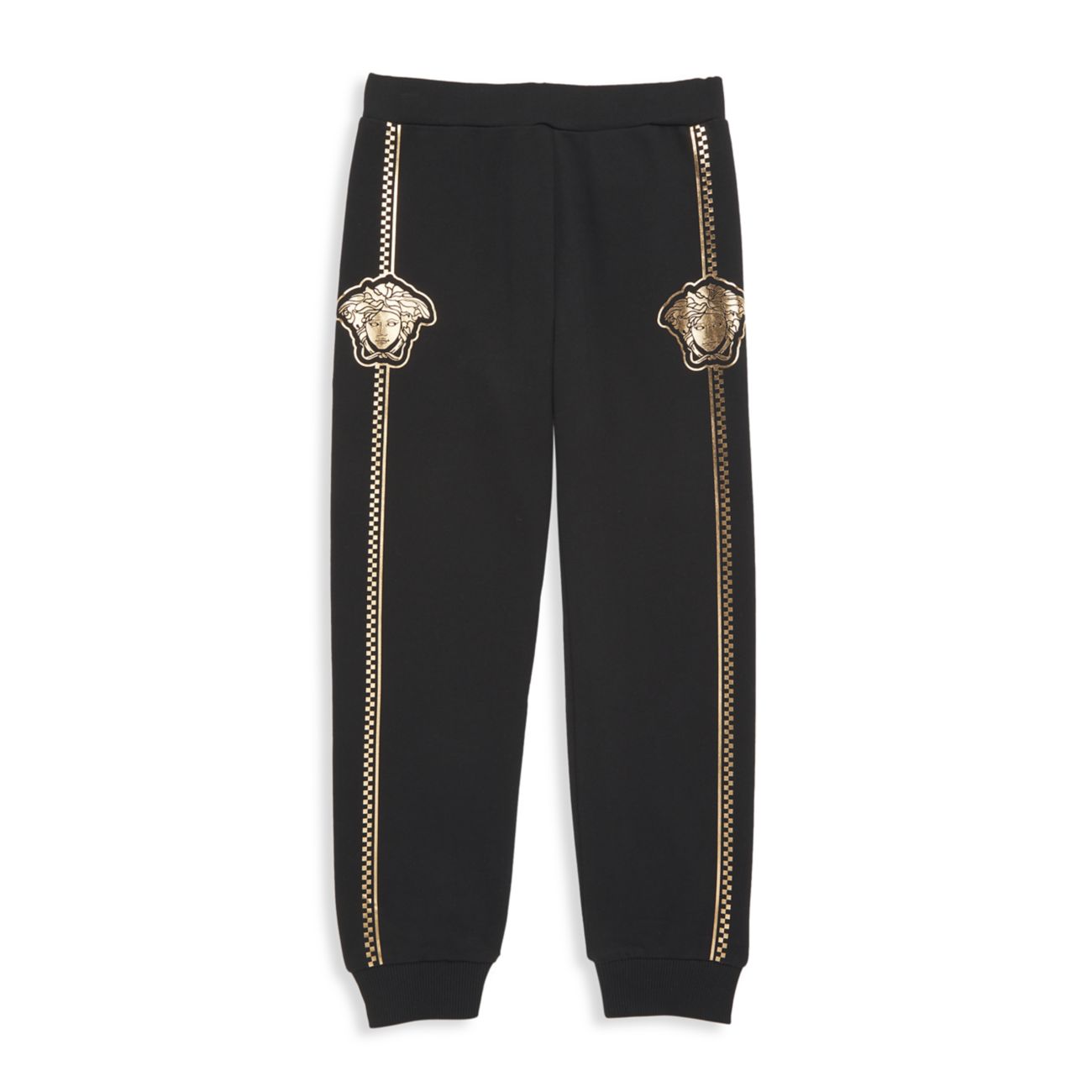 Little Boy's & amp; Спортивные штаны для мальчиков с золотистым логотипом Versace