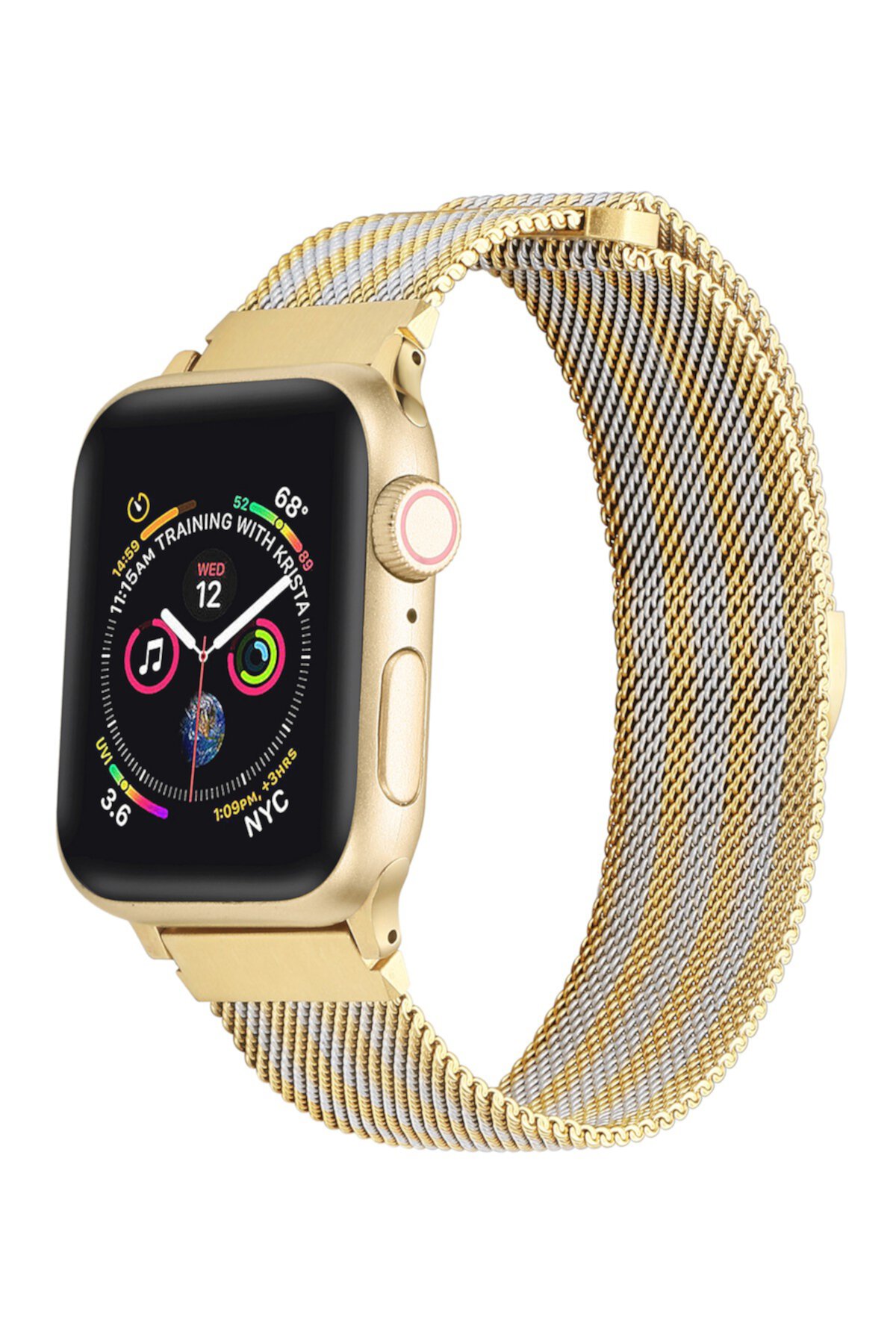 Полосатая металлическая петля для Apple Watch POSH TECH
