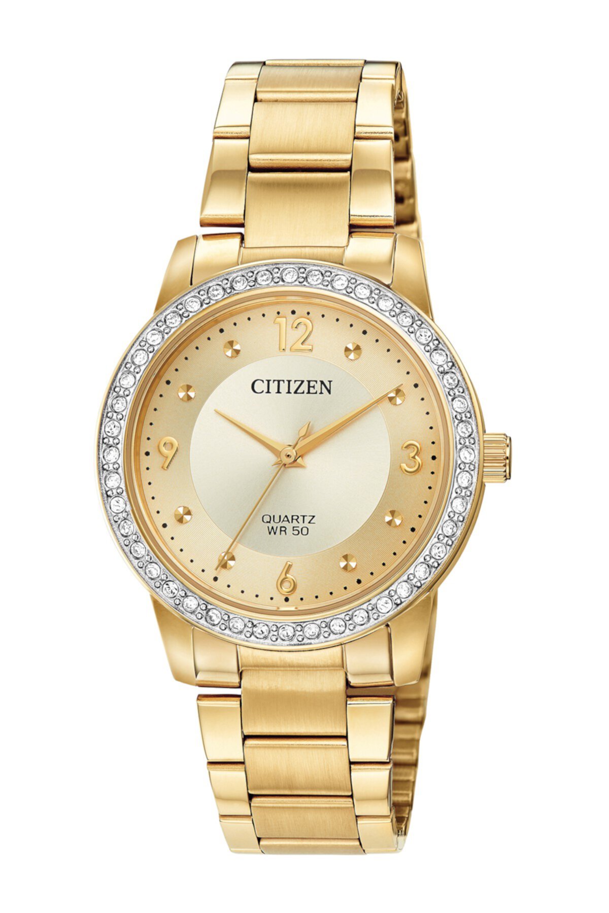 Women's Quartz Gold Tone Stainless Steel Bracelet Watch, 35mm Citizen