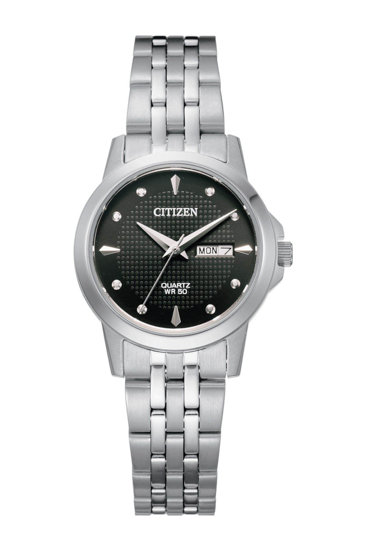 Женские кварцевые часы с браслетом из нержавеющей стали, 27 мм Citizen