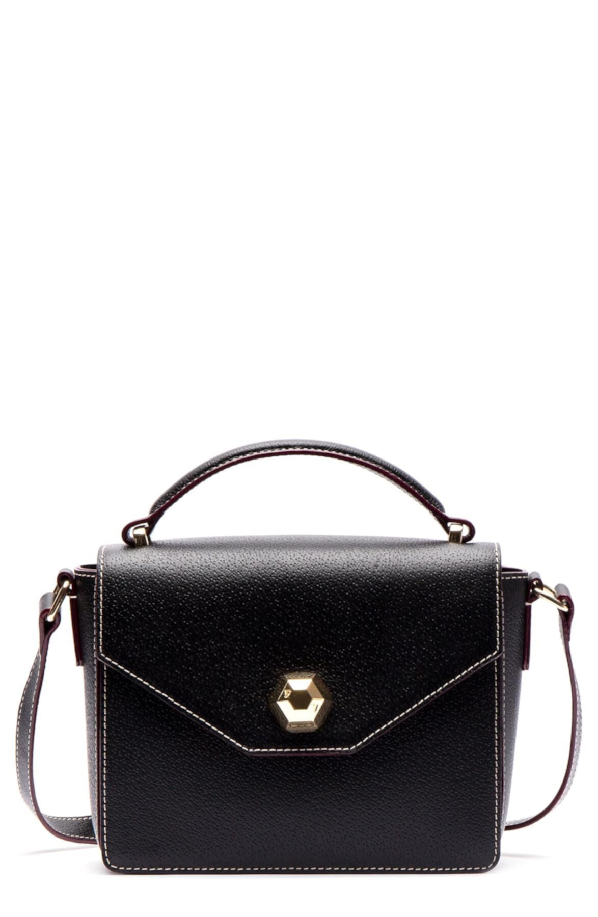 Миниатюрная кожаная сумка-портфель Frances Valentine