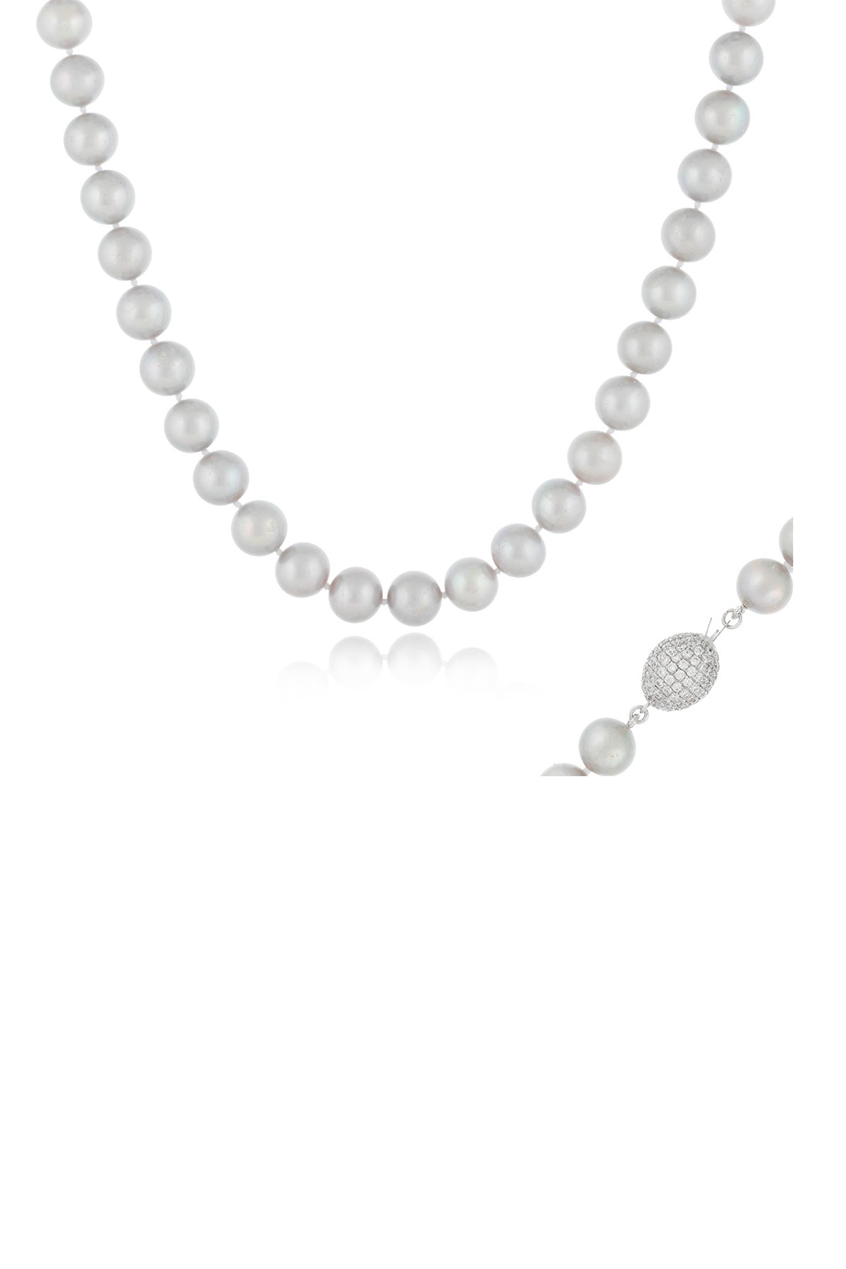Окрашенное ожерелье из ниток пресноводного жемчуга 8-9 мм Splendid Pearls