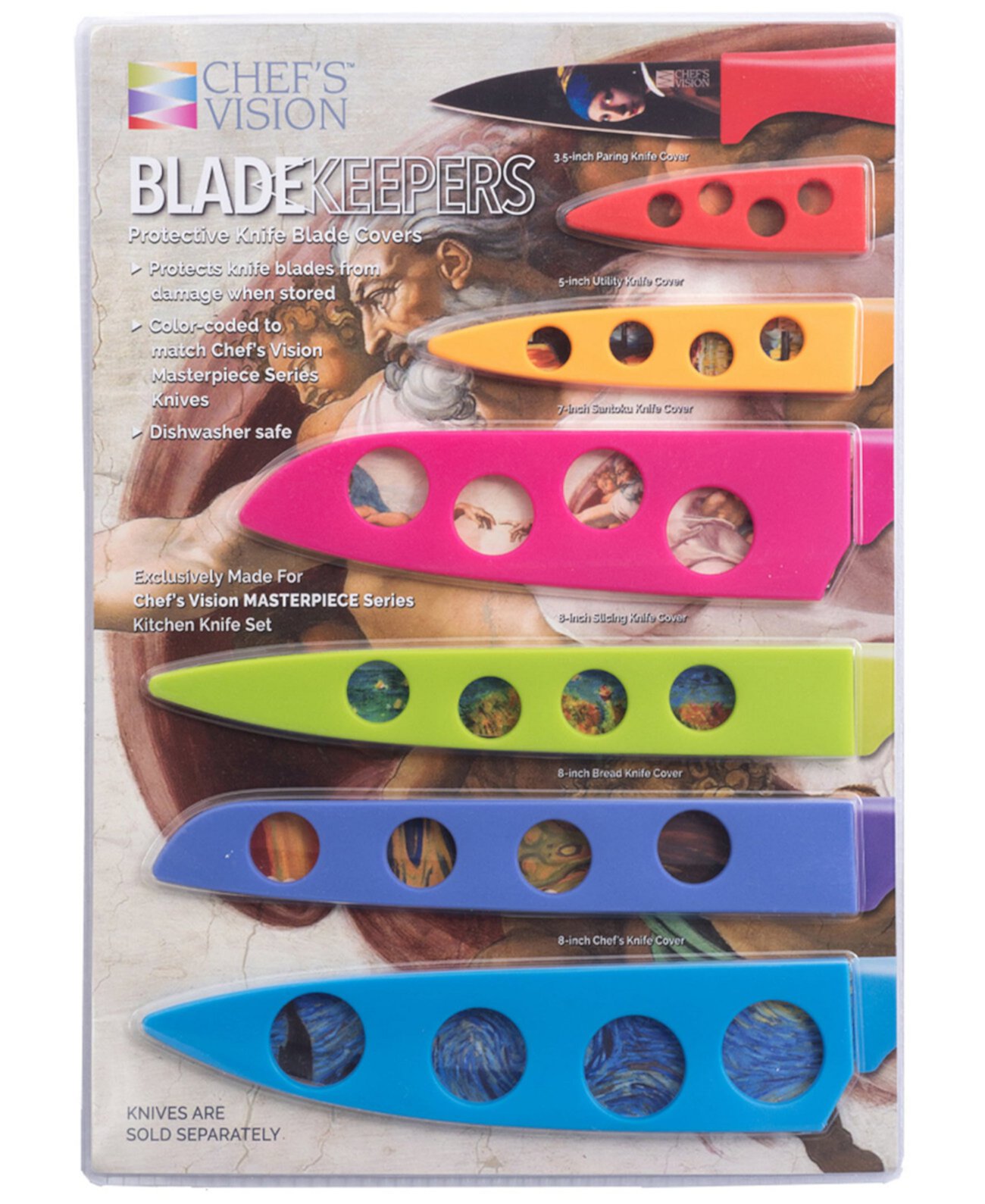 Крышки для лезвий BladeKeepers для набора ножей серии Masterpiece Chef's Vision