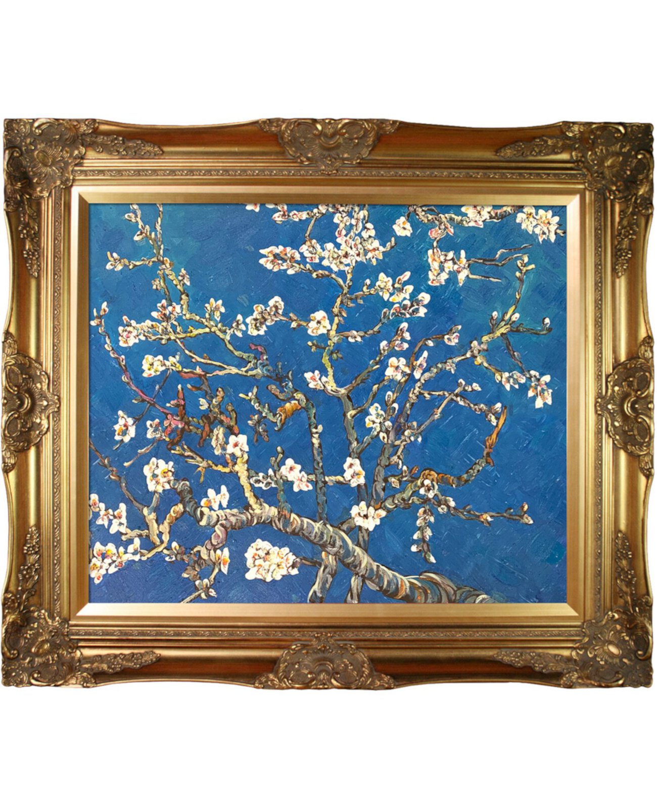 By Overstockart Ветви цветущего миндального дерева с викторианской рамой, 28 x 32 дюйма La Pastiche