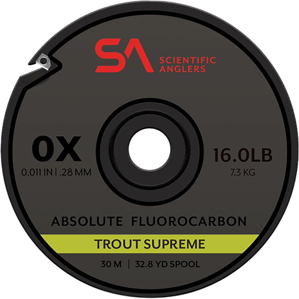 Экипировка для рыбалки Scientific Anglers 30m Absolute Fluorocarbon Trout Supreme Tippet Scientific Anglers