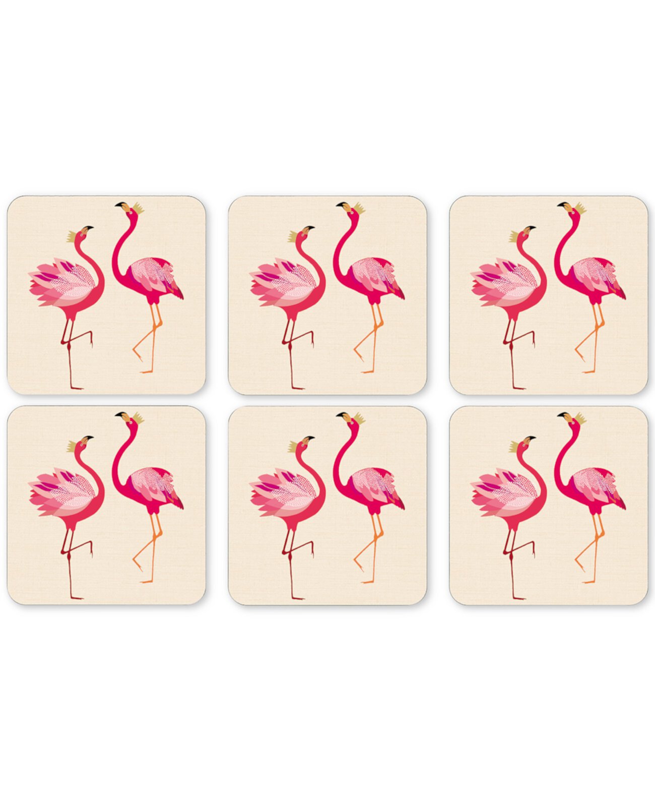 Набор из 6 подставок Pimpernel Flamingo Portmeirion