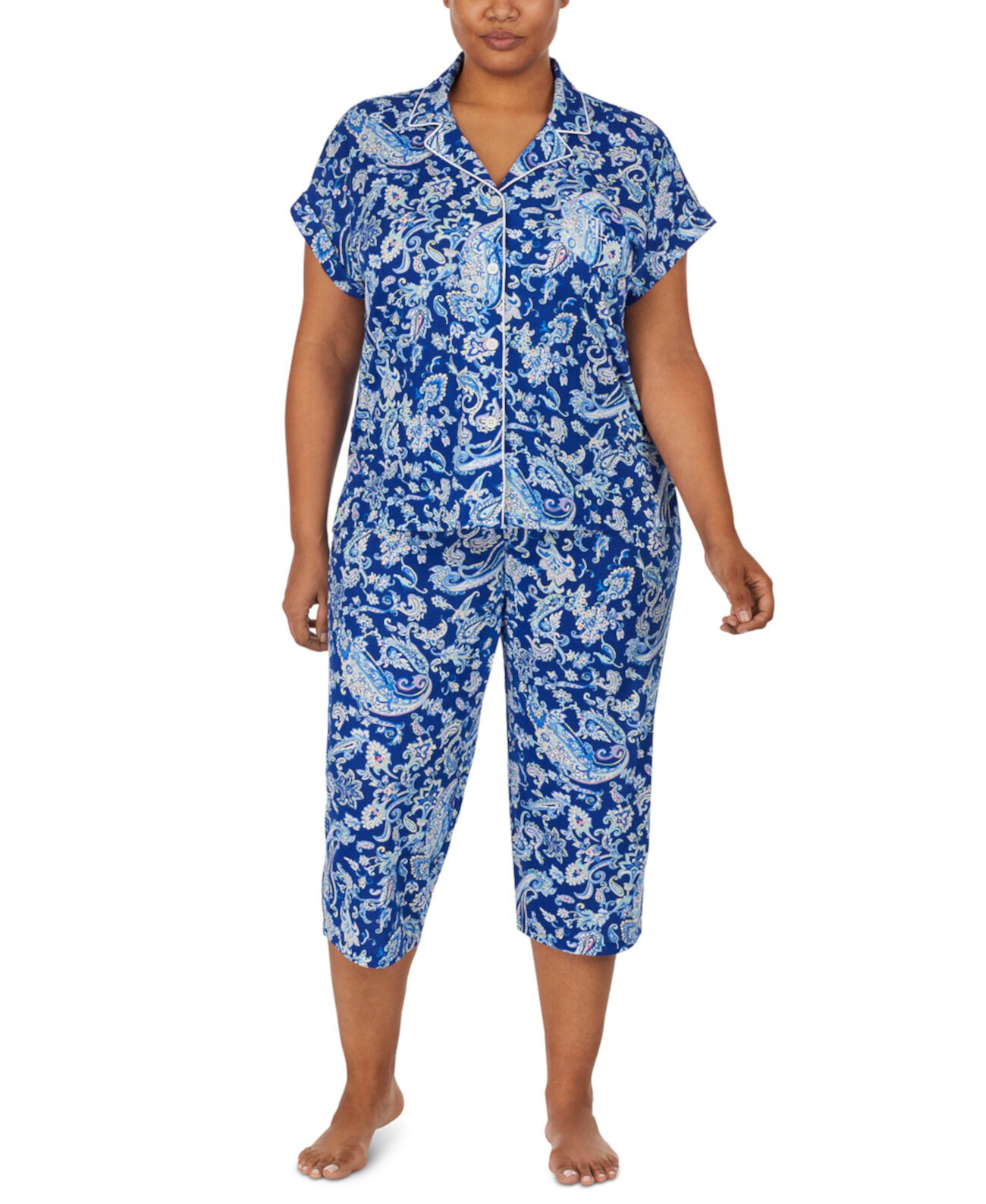 Пижамный комплект с капри и штанами больших размеров Ralph Lauren