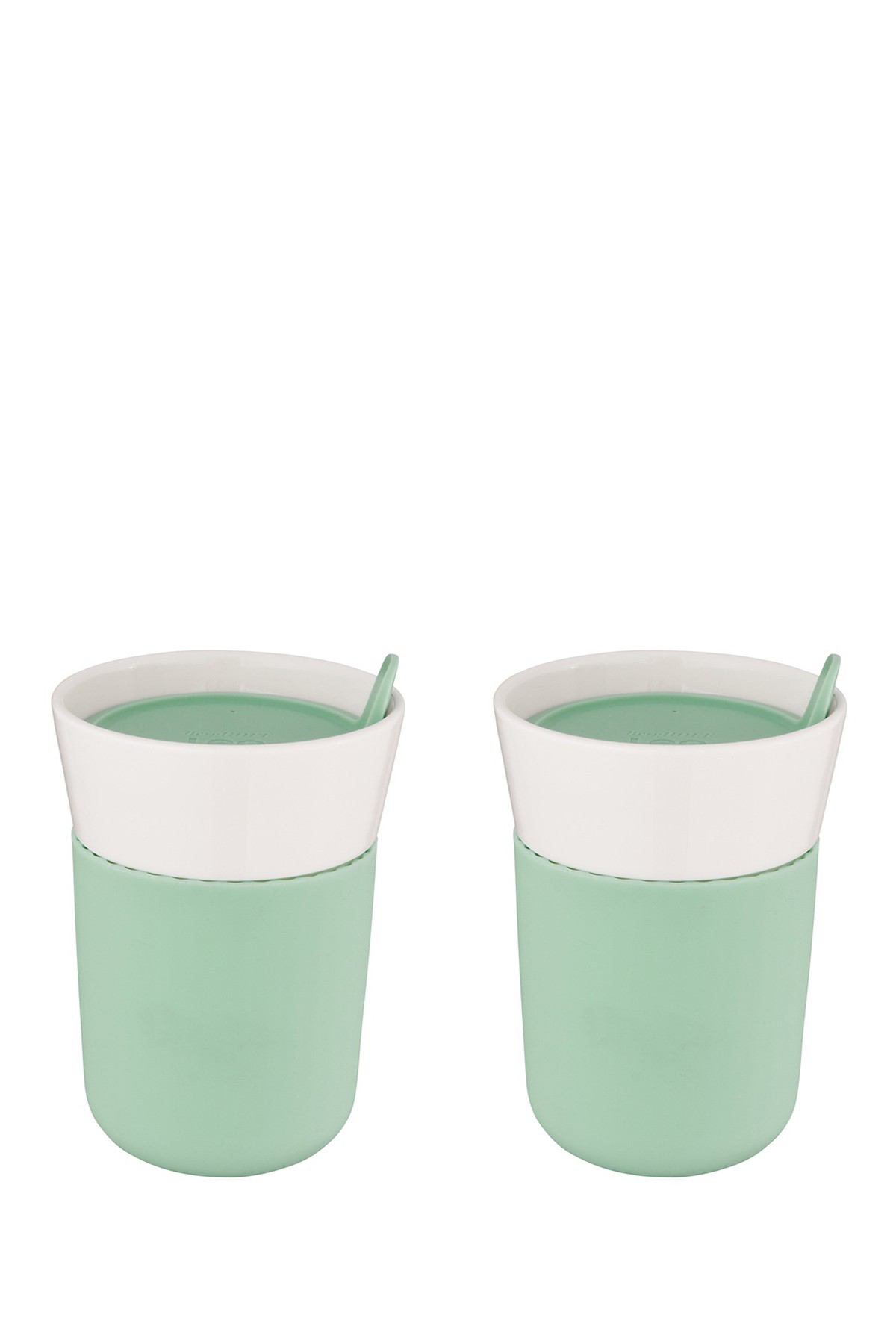 Leo Green Porcelain Travel Mug - Set of 2 BergHOFF