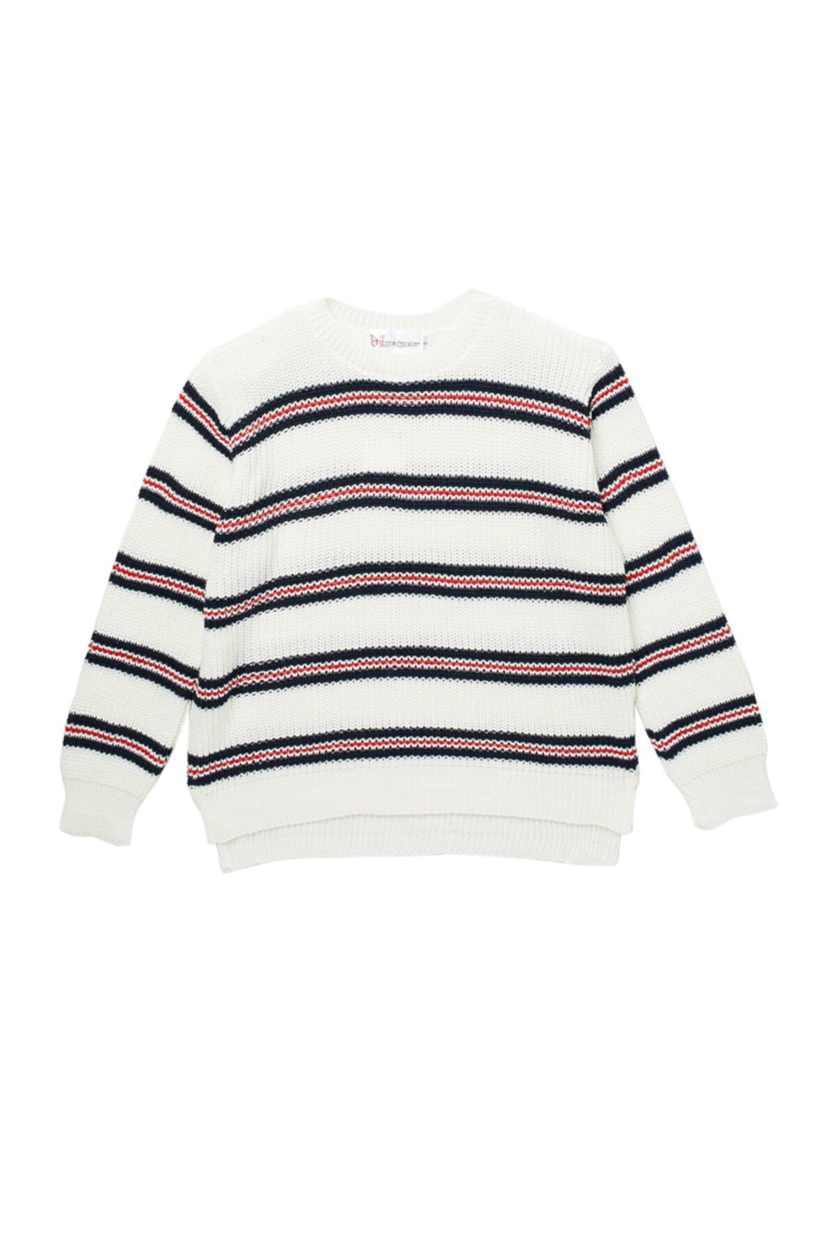 Полосатый пуловер-свитер (для больших девочек) Cotton Emporium