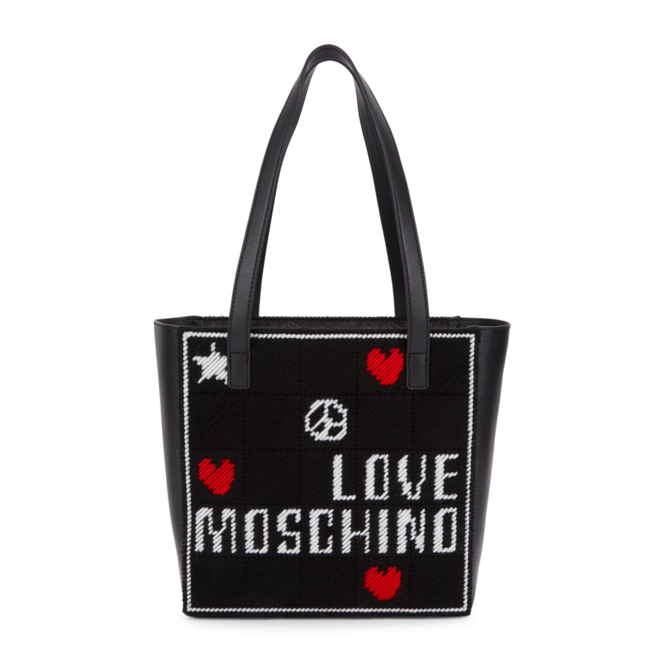 Вышитая сумка-тоут LOVE Moschino