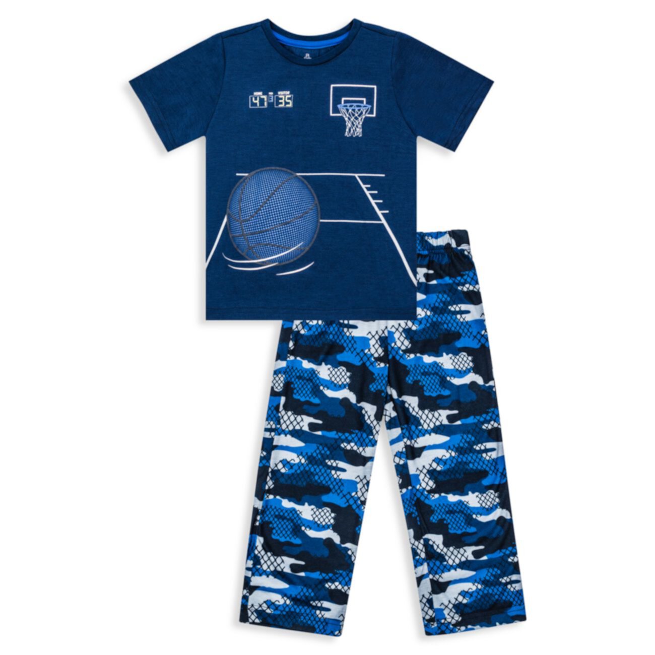 Пижамный комплект из двух частей топ и штанов для мальчиков Sleep Multisports Petit Lem