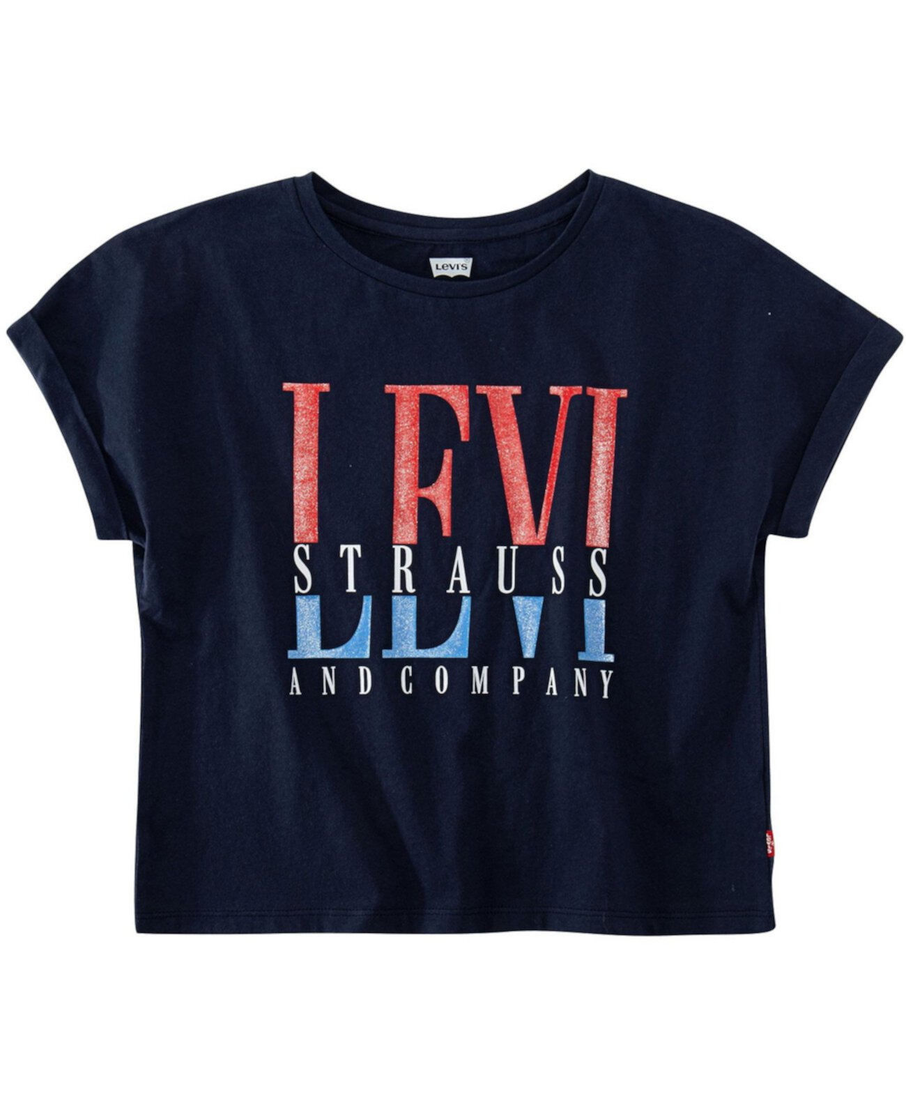 Укороченная футболка с логотипом Little Big Girls Levi's®