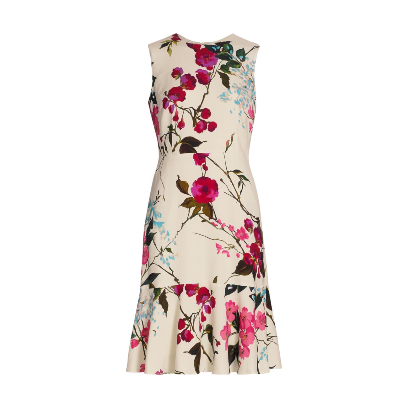 Платье без рукавов с оборками и оборками Diora Cherry Blossom ESCADA