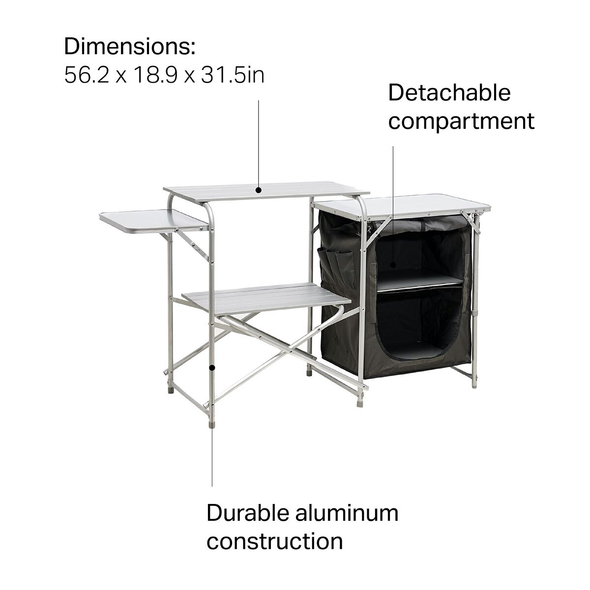 Кухонный стол Deluxe с выдвижной крышкой Mountain Summit Gear