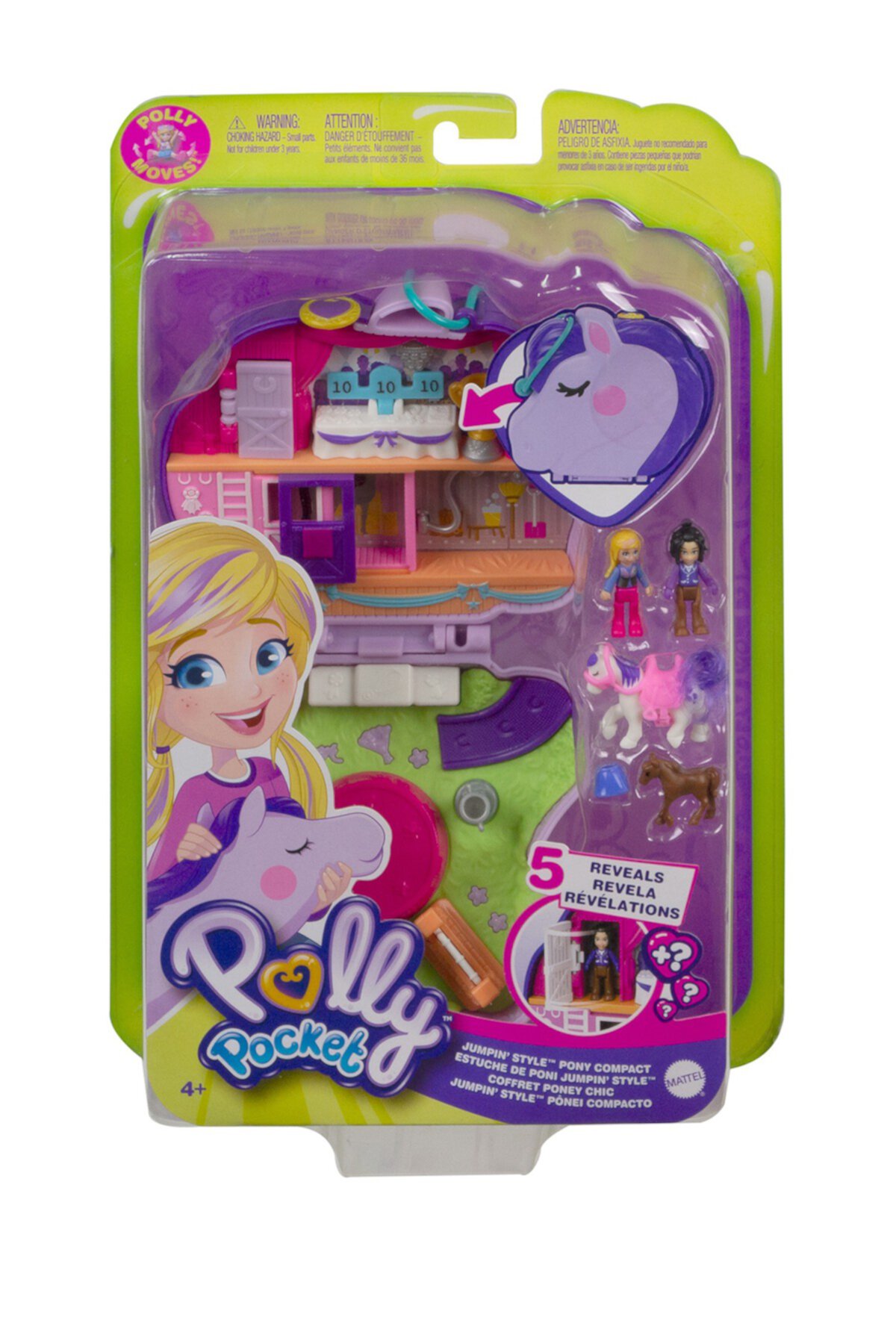 Polly Pocket (TM) Jumpin 'Style (TM) Пони Компактный Mattel