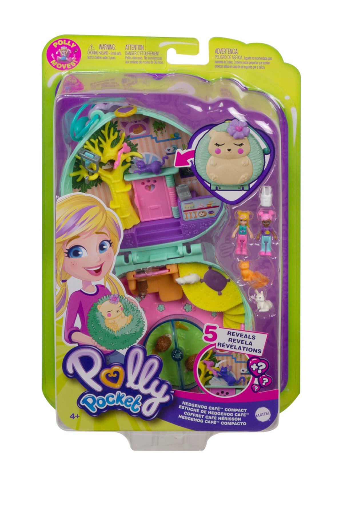 Polly Pocket (TM) Hedgehog Cafe (TM) Компактный Mattel