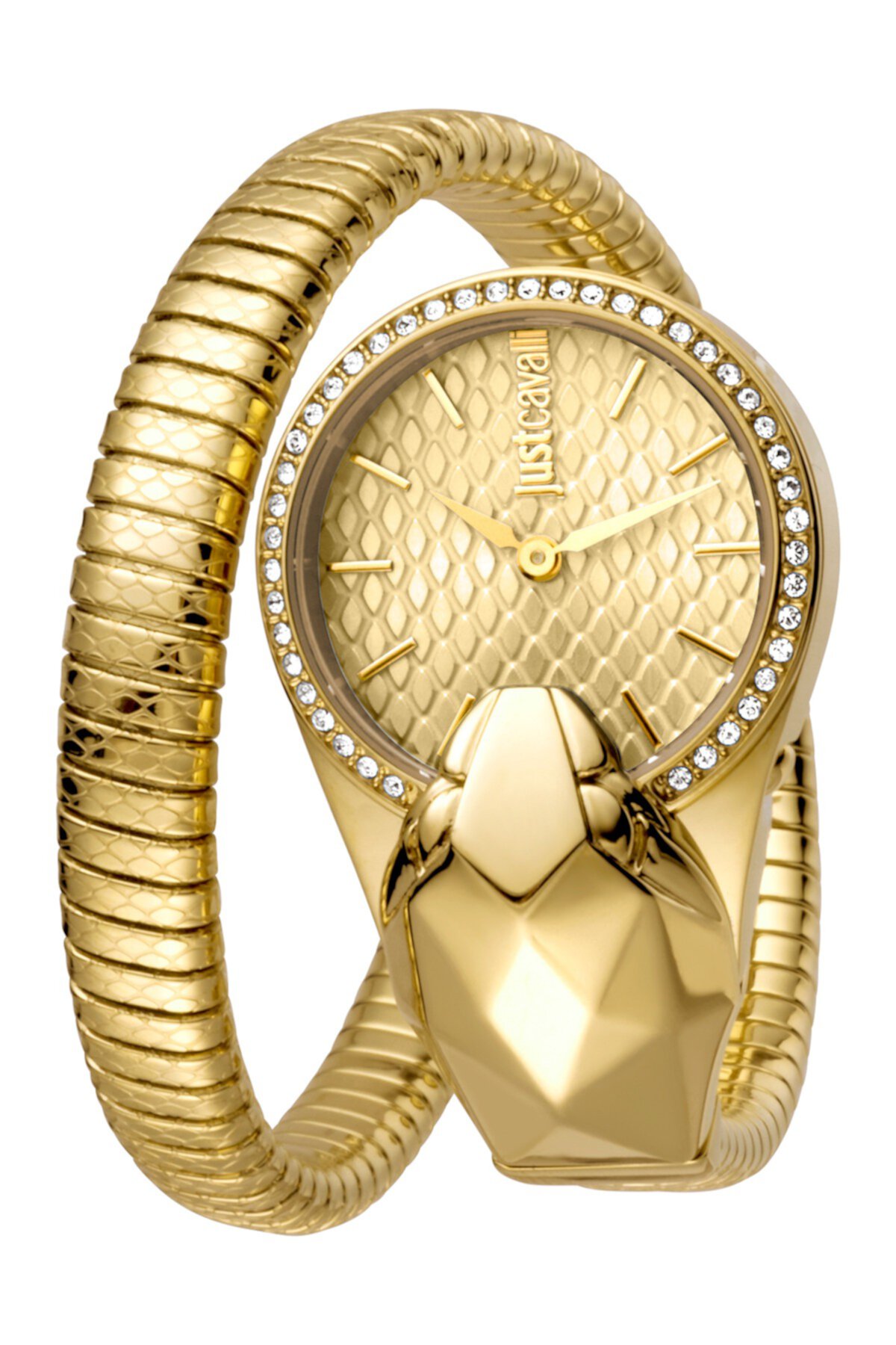 Женские часы Glam Chic с циферблатом со змеиным циферблатом, 26 мм Just Cavalli