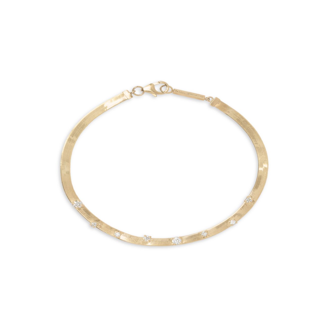 Solo 14K жидкое золото & amp; Бриллиантовый браслет Lana Jewelry