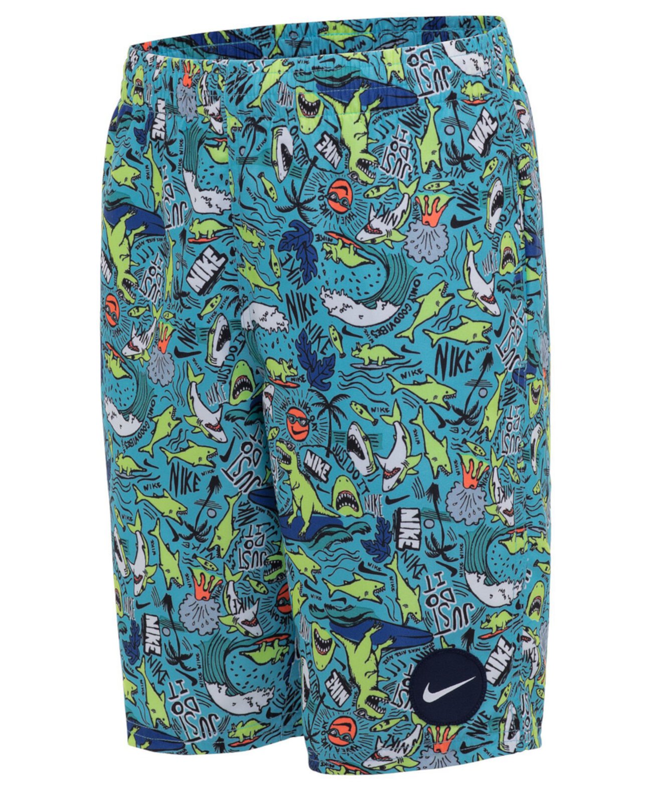 Big Boys Shark Party Lap 8-дюймовые шорты для волейбола Nike