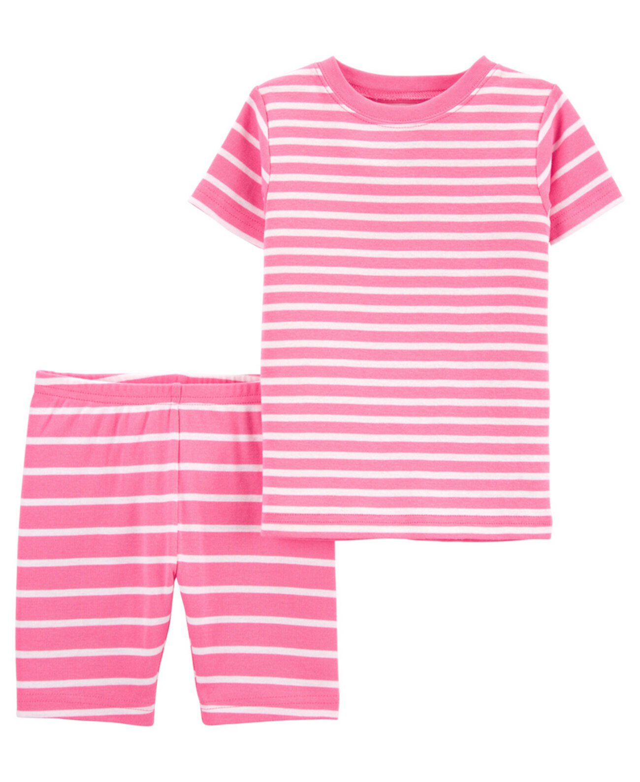 Полосатый пижамный комплект для маленьких девочек, 2 шт. Carter's