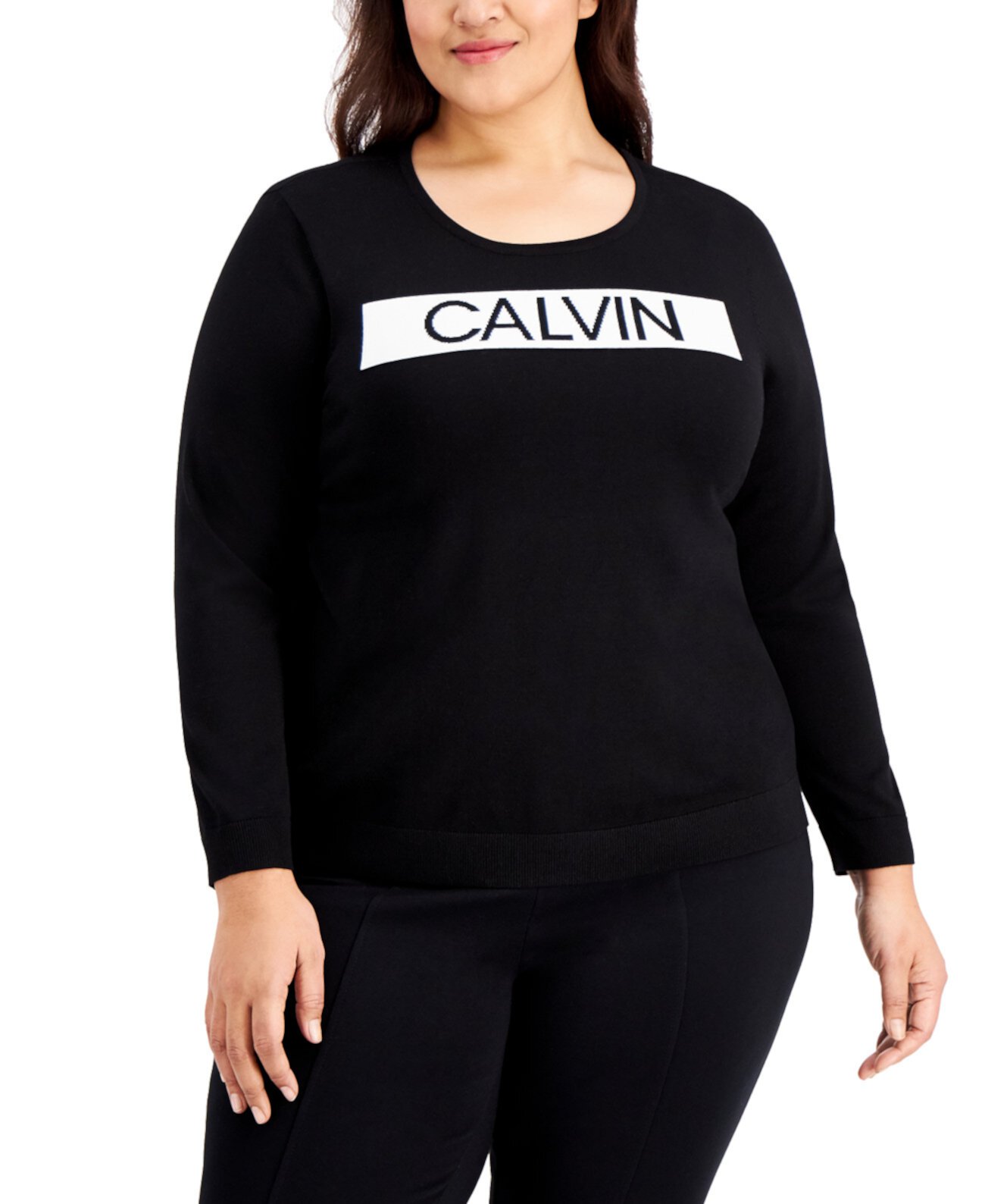 Свитер большого размера с логотипом Calvin Klein