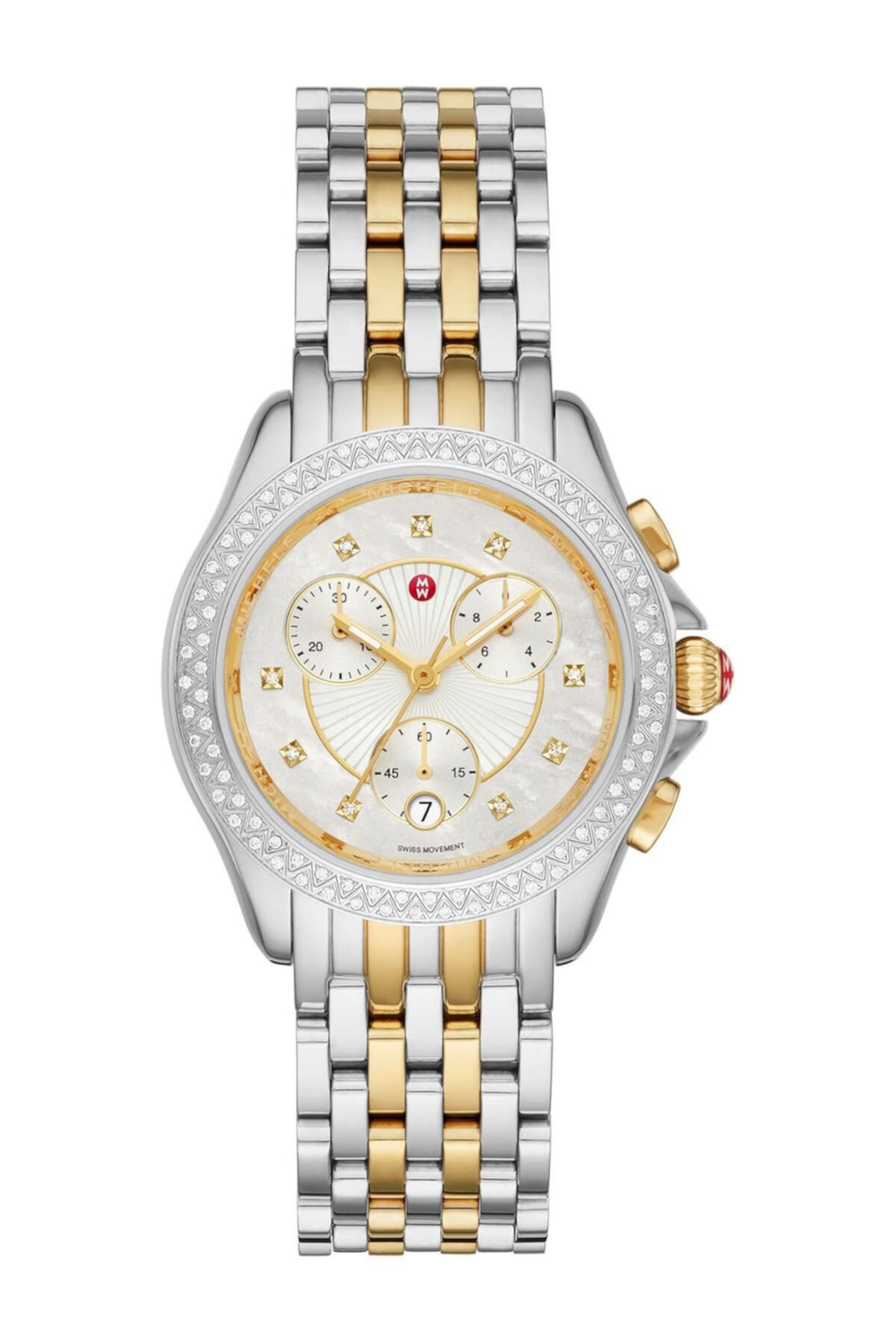Женские часы Belmore Chronoraph с бриллиантами-браслетом, 37 мм - 0,34 кт Michele