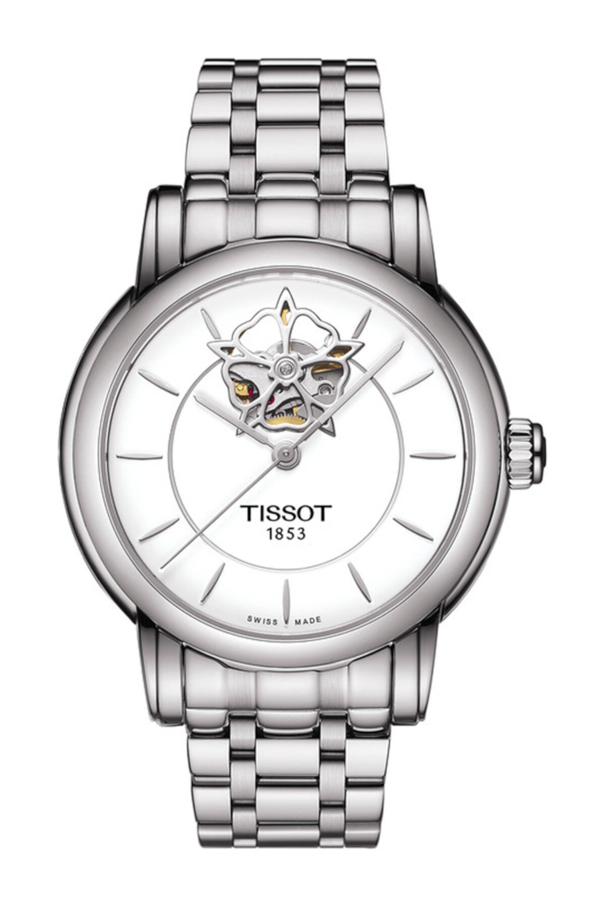 Женские часы Lady Heart Powermatic 80 Diamond с браслетом, 35 мм - 0.0021 кт. Tissot