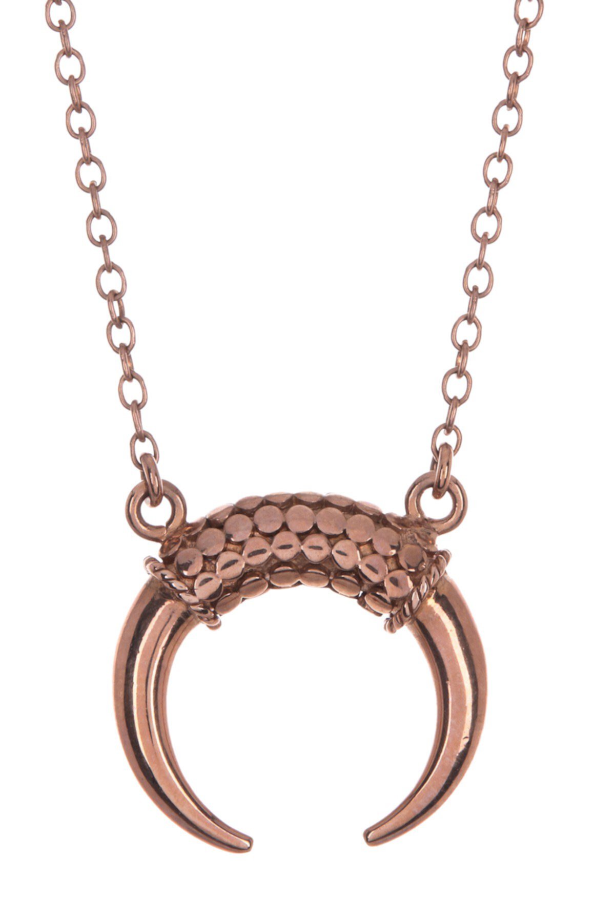 Ожерелье из рога с покрытием из розового золота 18 карат Anna Beck