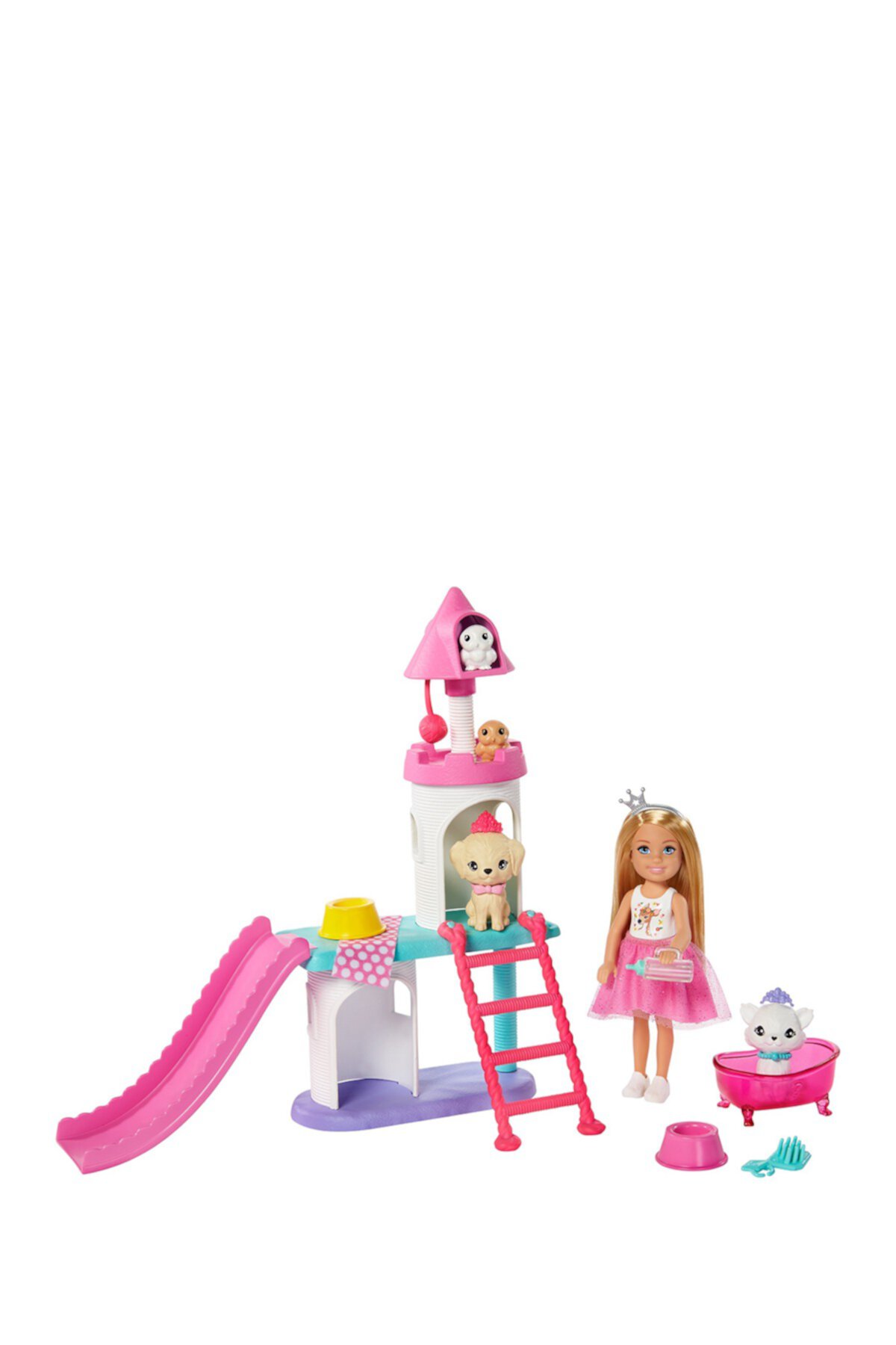 Игровой набор Barbie® Princess Adventure ™ Chelsea ™ Pet Castle с блондинкой Chelsea ™ Mattel