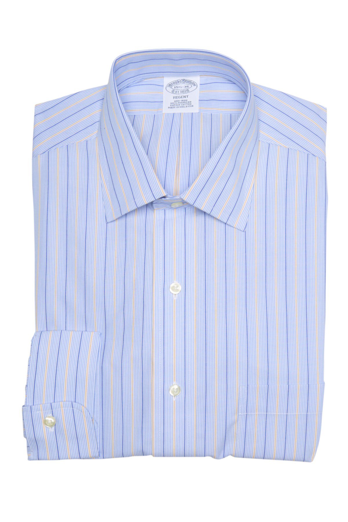Полосатая классическая рубашка Regent Fit Brooks Brothers