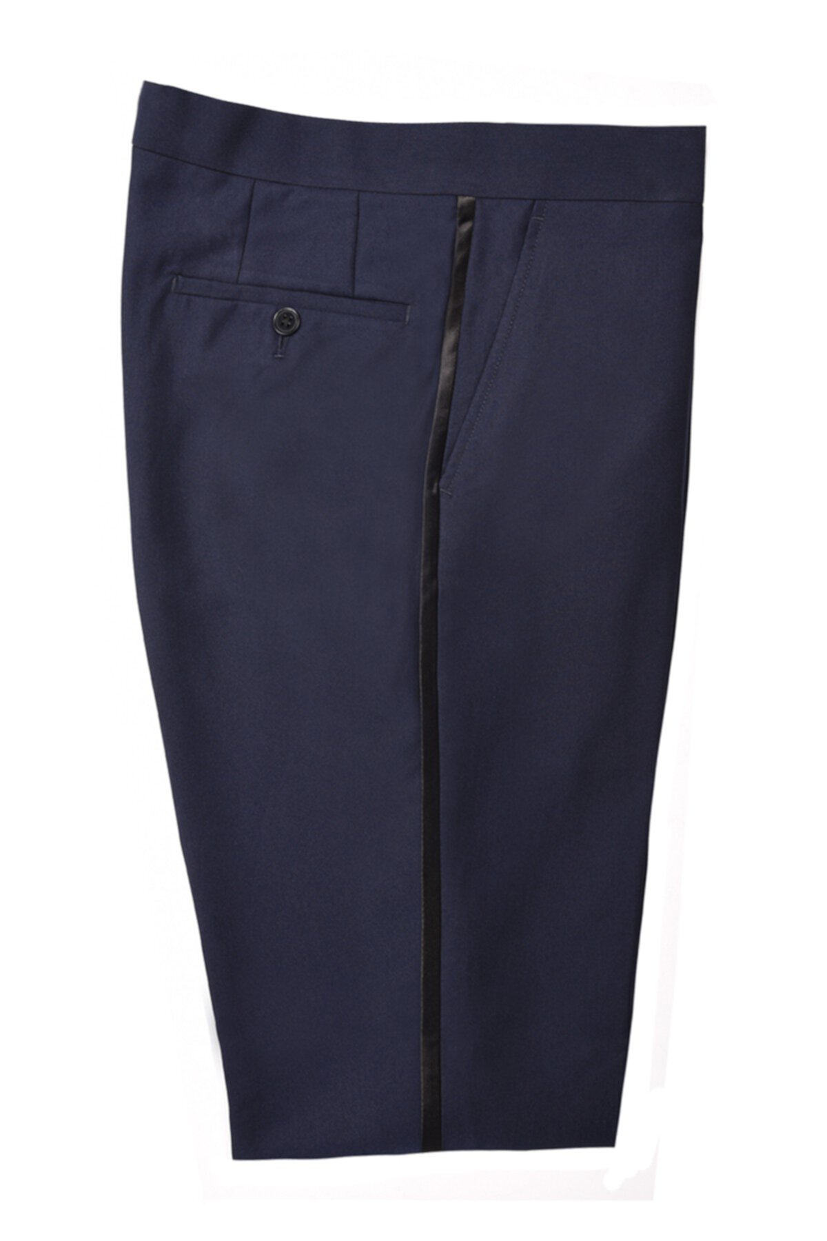 Темно-синие брюки под смокинг Slim FIt - внутренний шов 30–34 дюйма SAVILE ROW CO