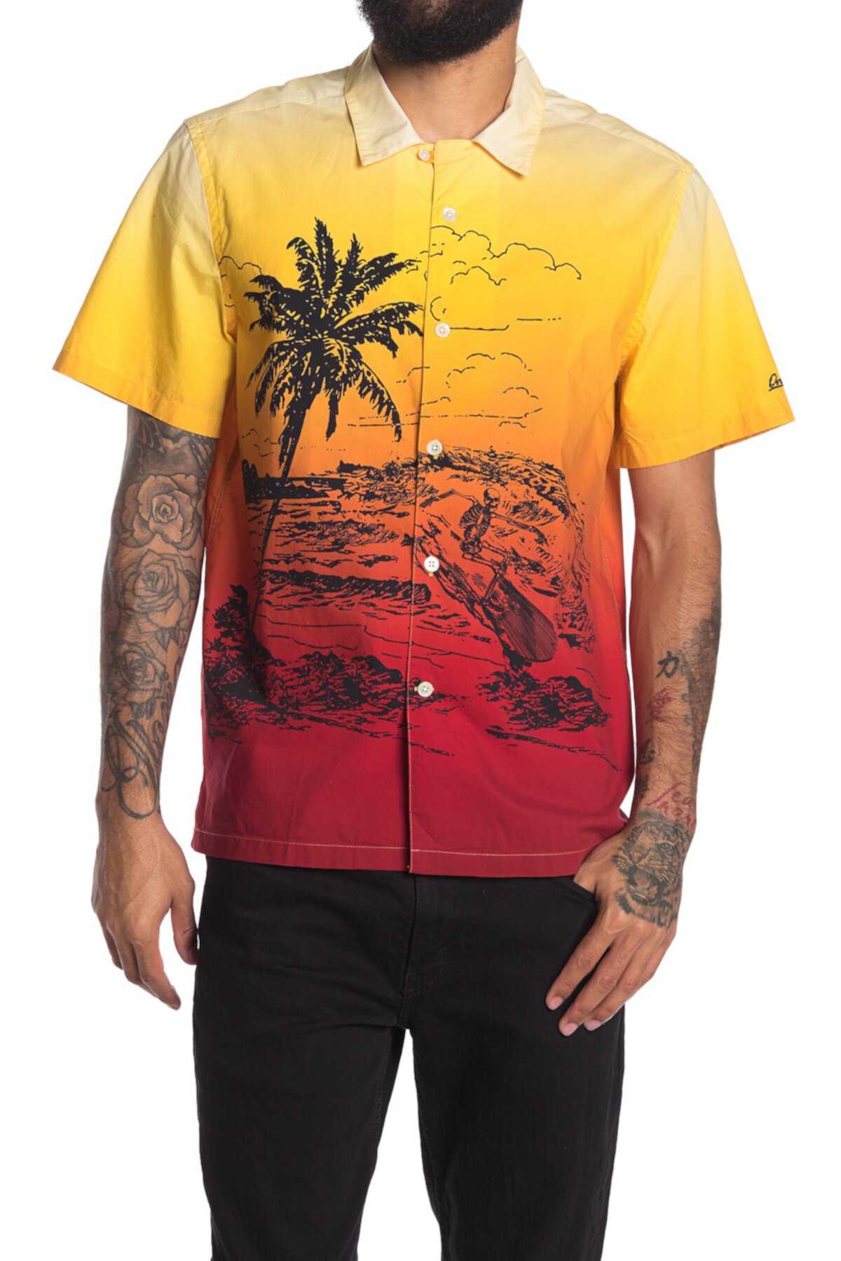Рубашка на пуговицах для пляжного серфинга OVADIA AND SONS