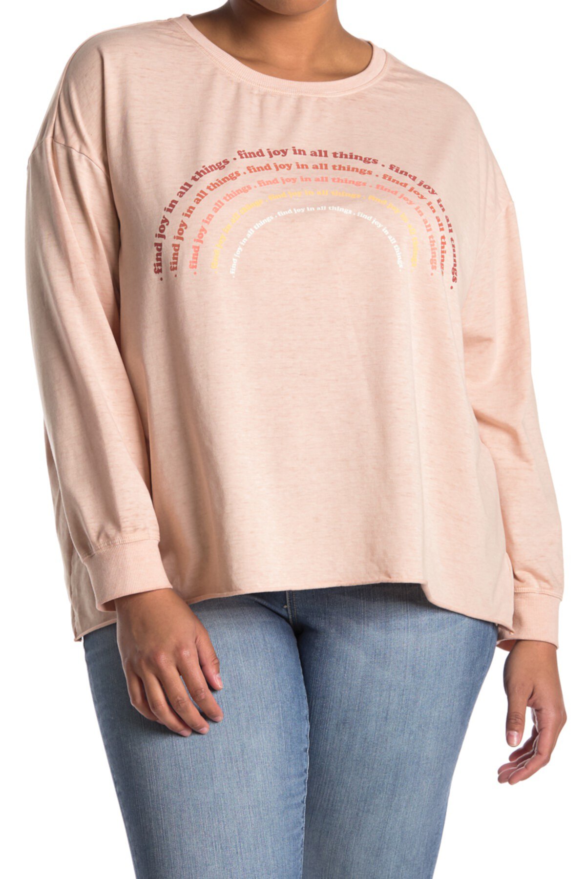 Пуловер Burnwash Poppy с рисунком (большие размеры) C & C California