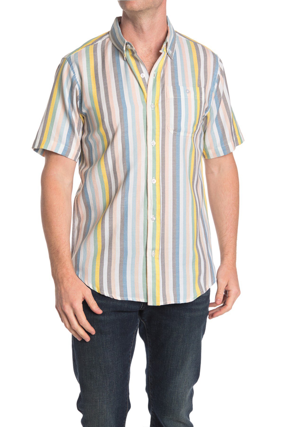 Рубашка с коротким рукавом в полоску Dafou Ezekiel