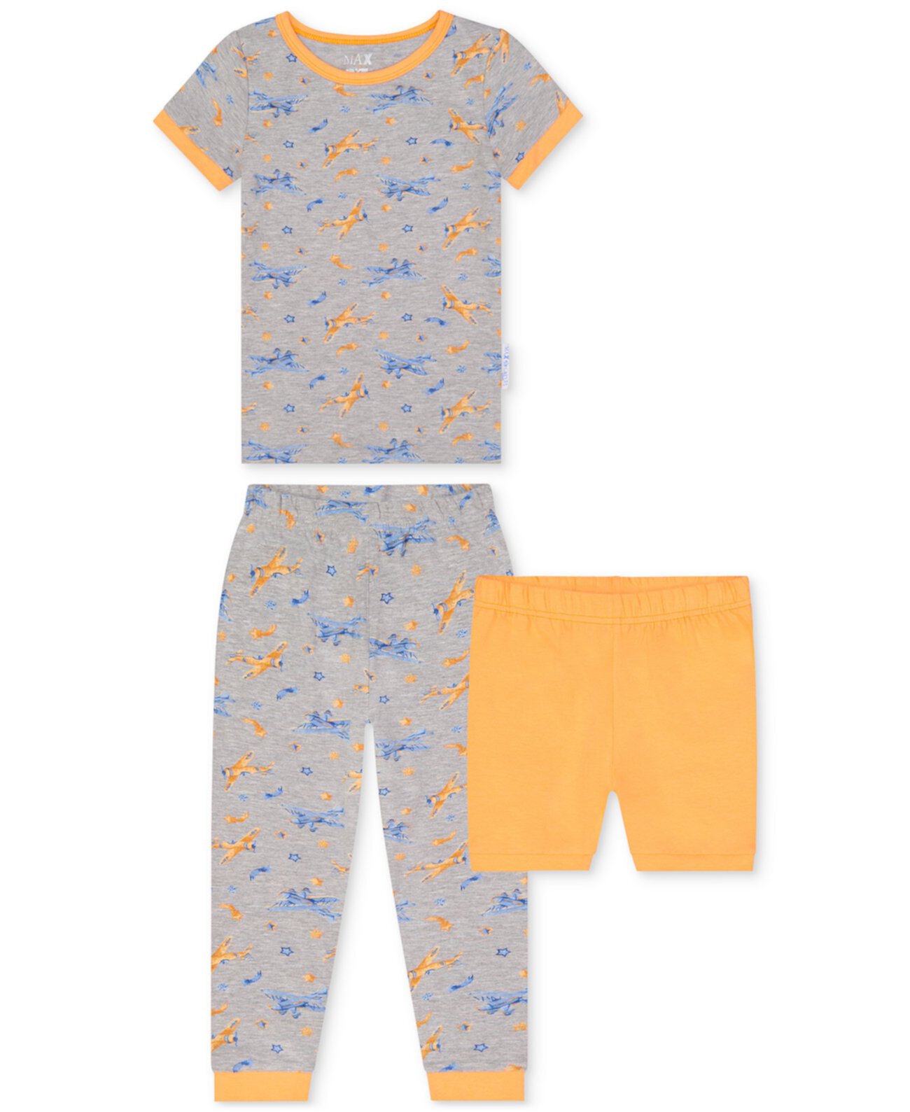 Двухкомпонентный пижамный комплект с принтом самолета и шортами для маленьких мальчиков Max & Olivia