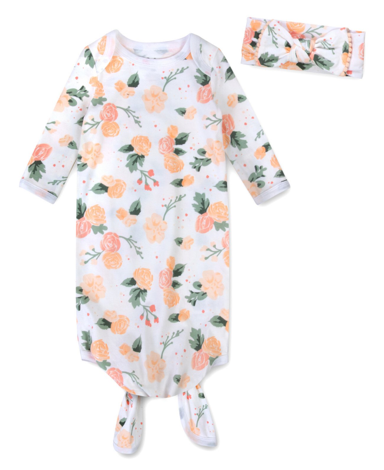 Платье-мешок для сна для маленьких девочек с повязкой на голову Baby Essentials