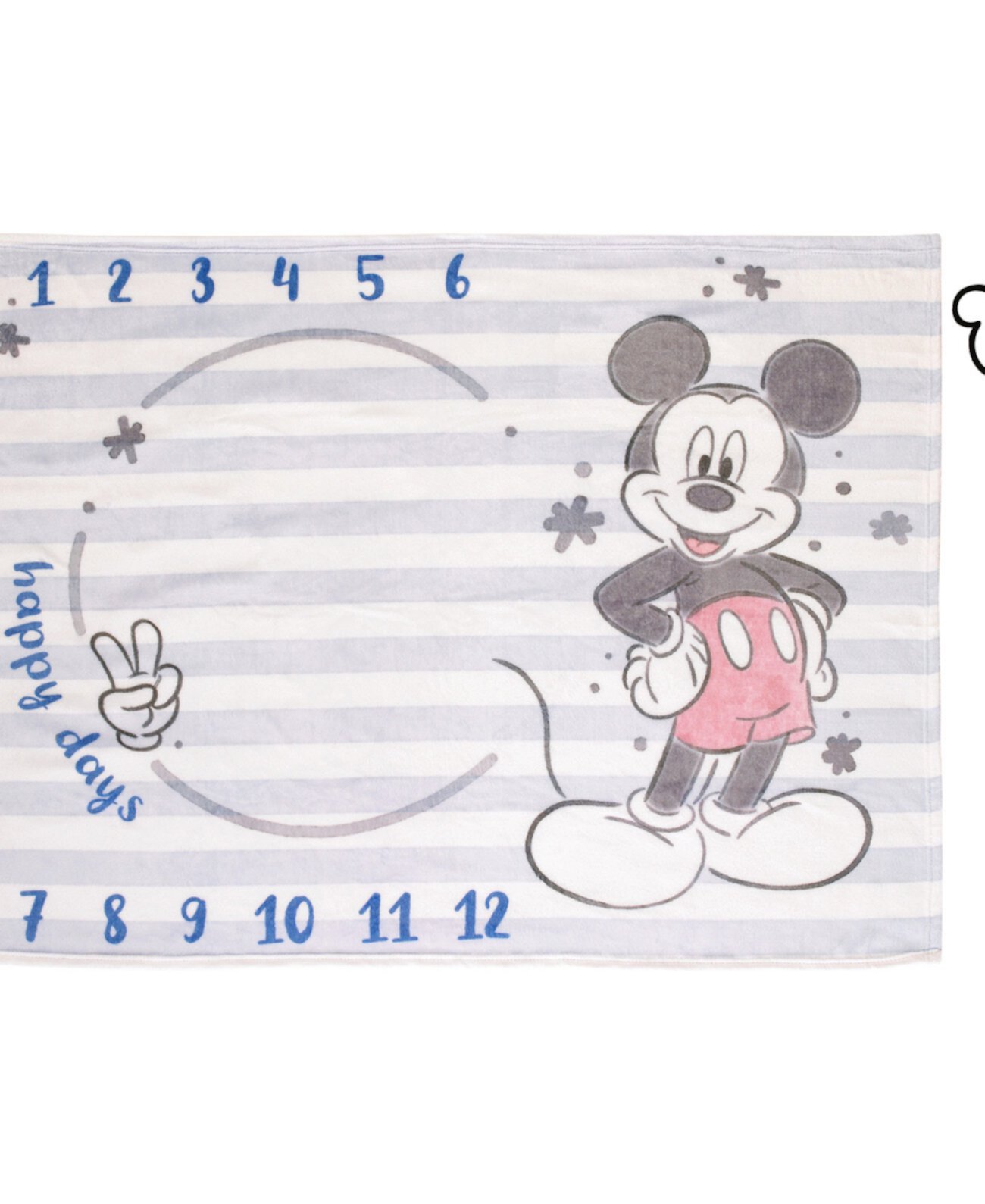 Набор детских одеял Mickey Mouse Super Soft Milestone, 2 предмета Disney